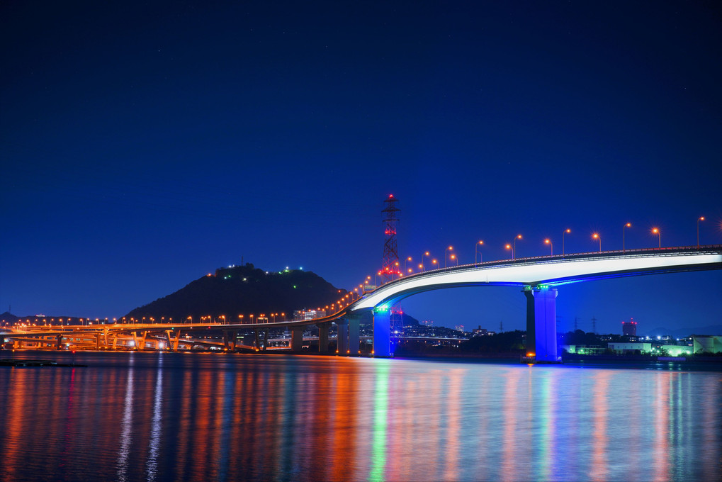 串掛林道からの夜景