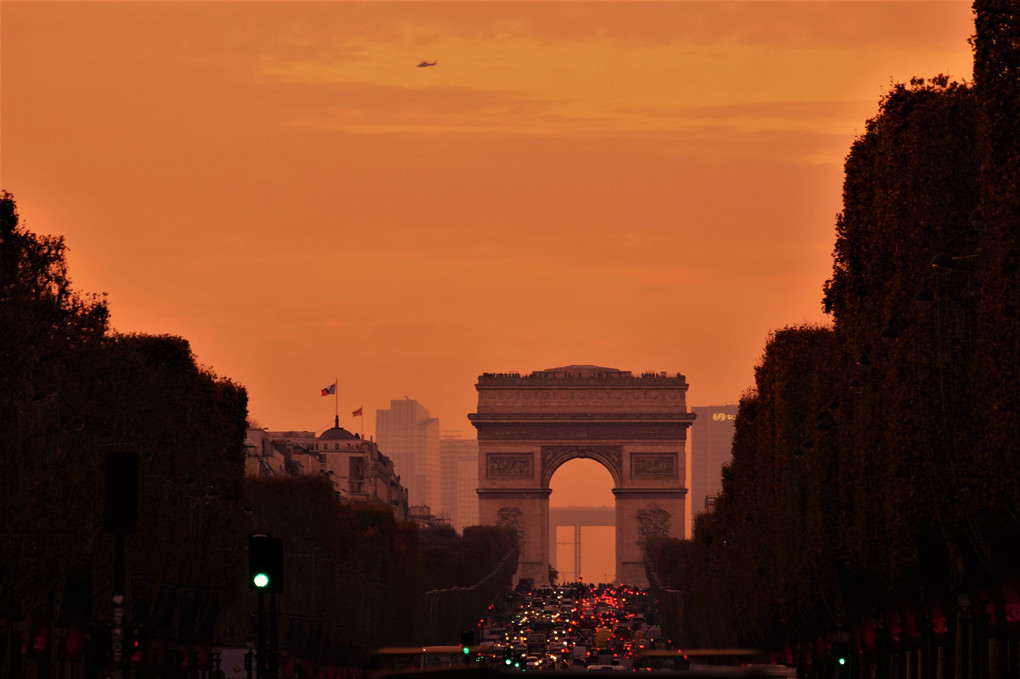 パリの夕景