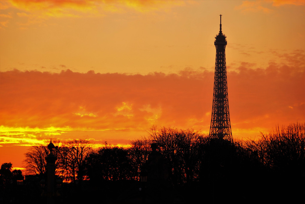 パリの夕景