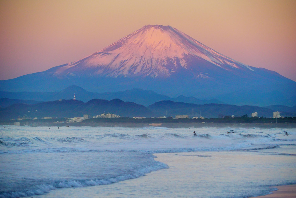 紅富士＠鵠沼海岸