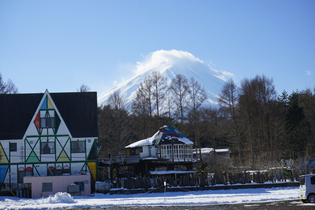 河口湖の富士山