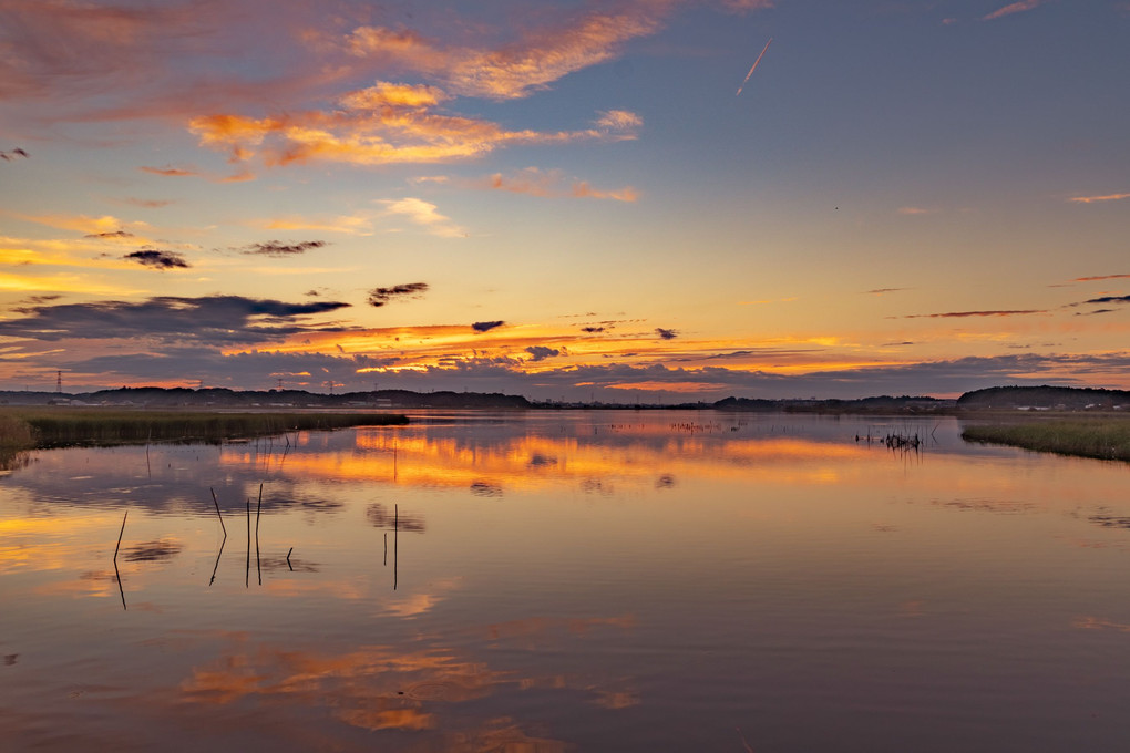 手賀沼夕景その２