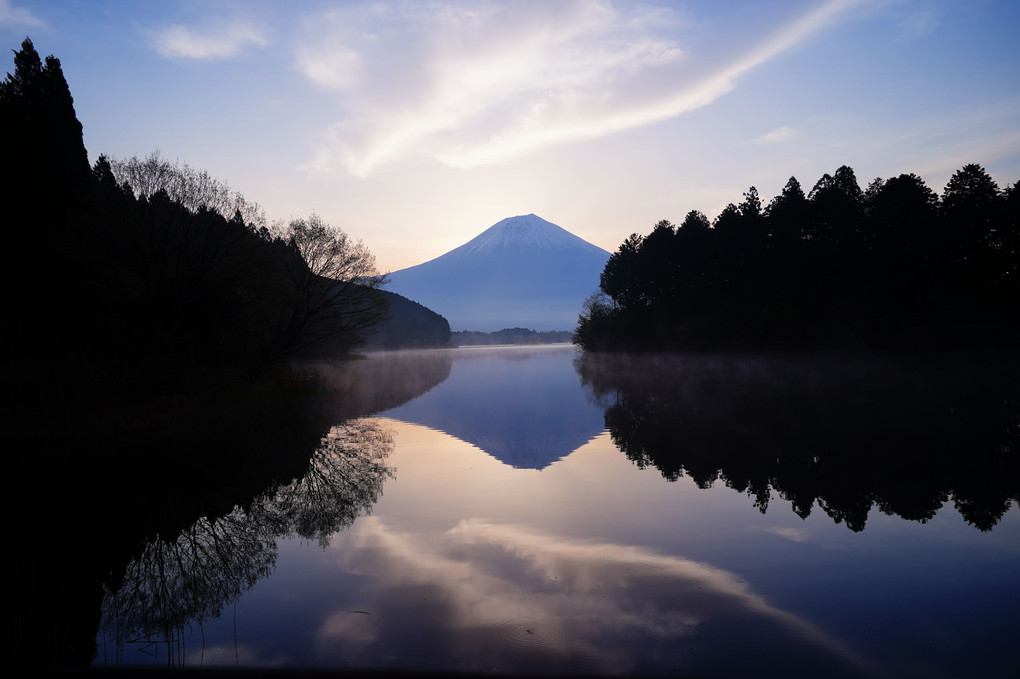 4月21日のダブルダイアモンド富士