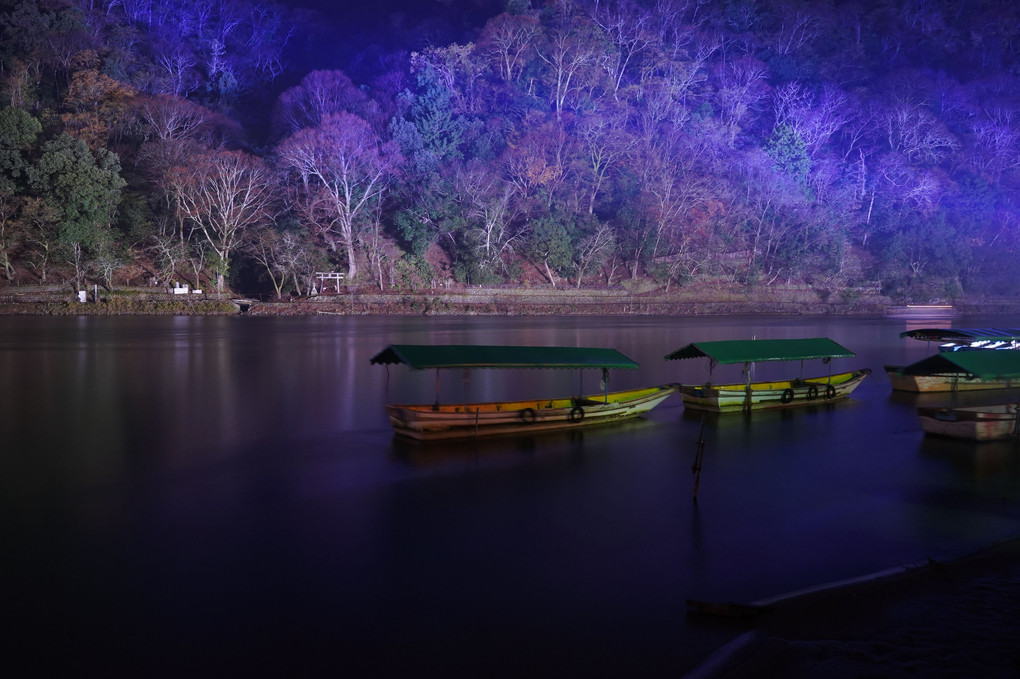 嵐山花灯篭　渡月橋～大堰川