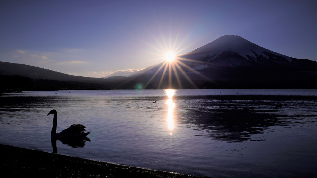 山中湖夕景