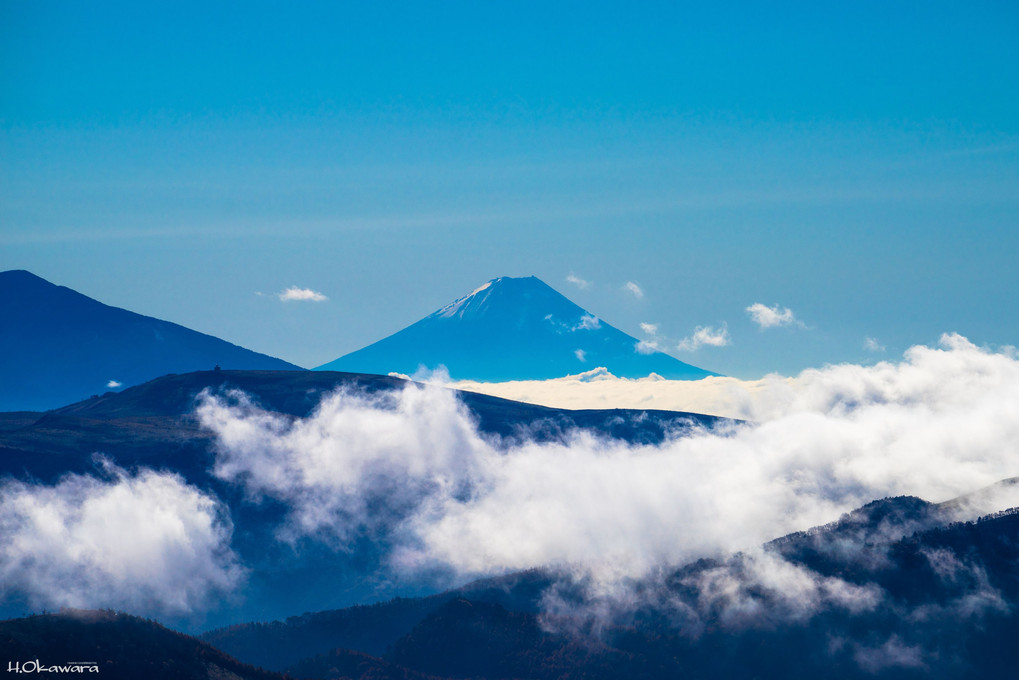 王ヶ頭から富士山