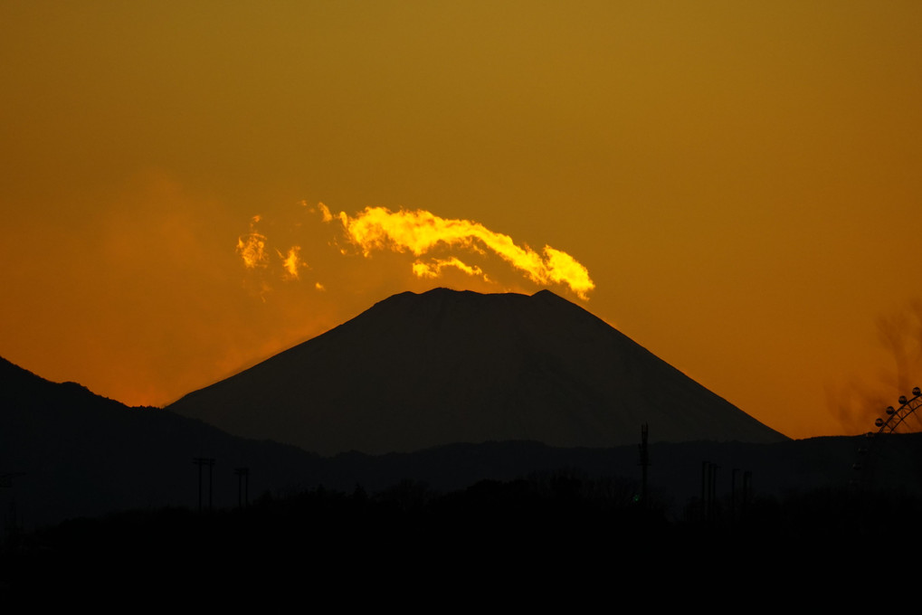富士山から噴煙 ?