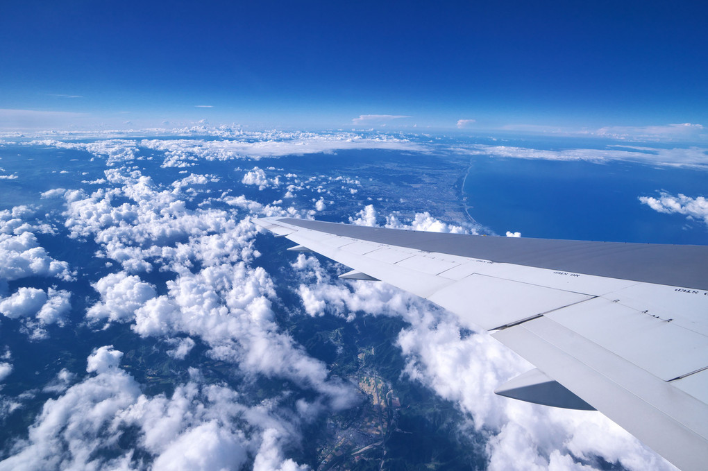 鹿児島からの空の旅