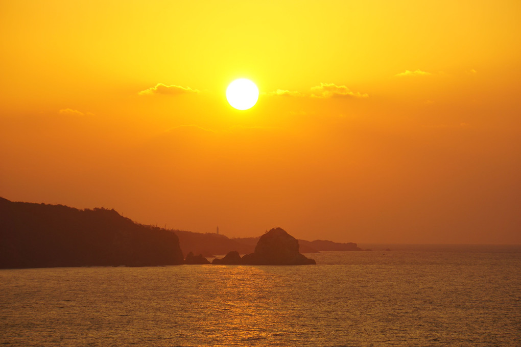 日本海の夕景