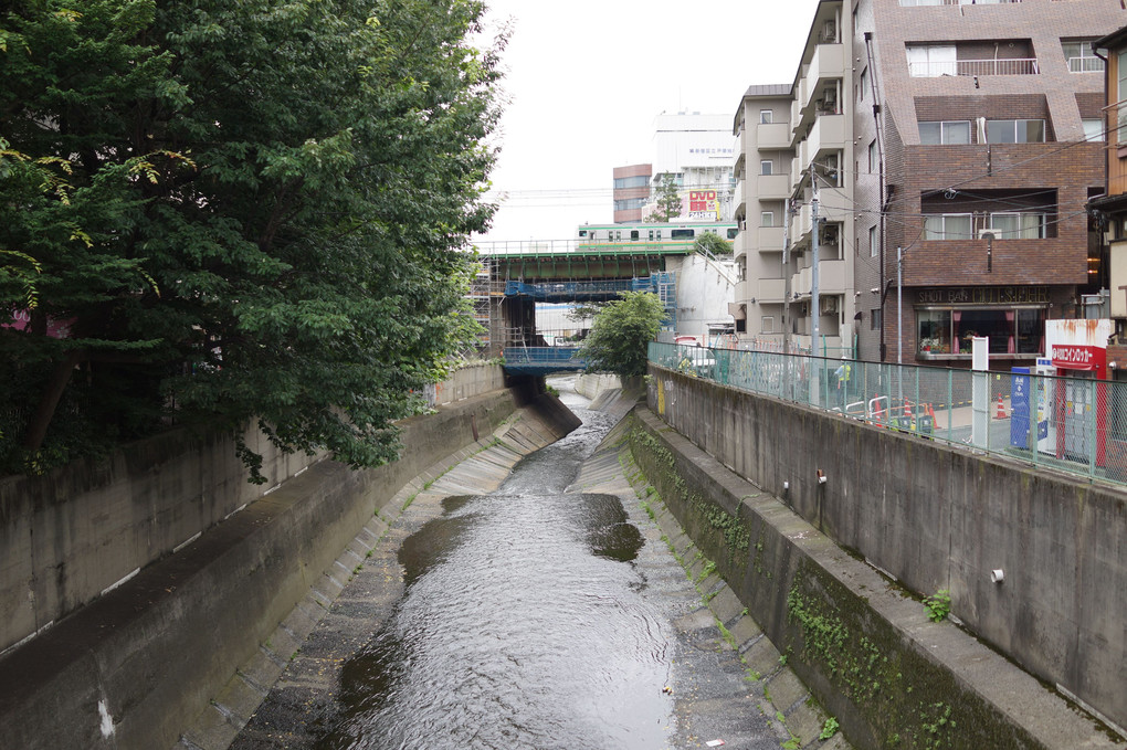 東京、高田馬場駅付近の風景