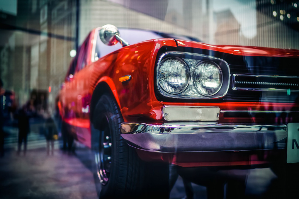 Classic Cars in Ginza, Tokyo