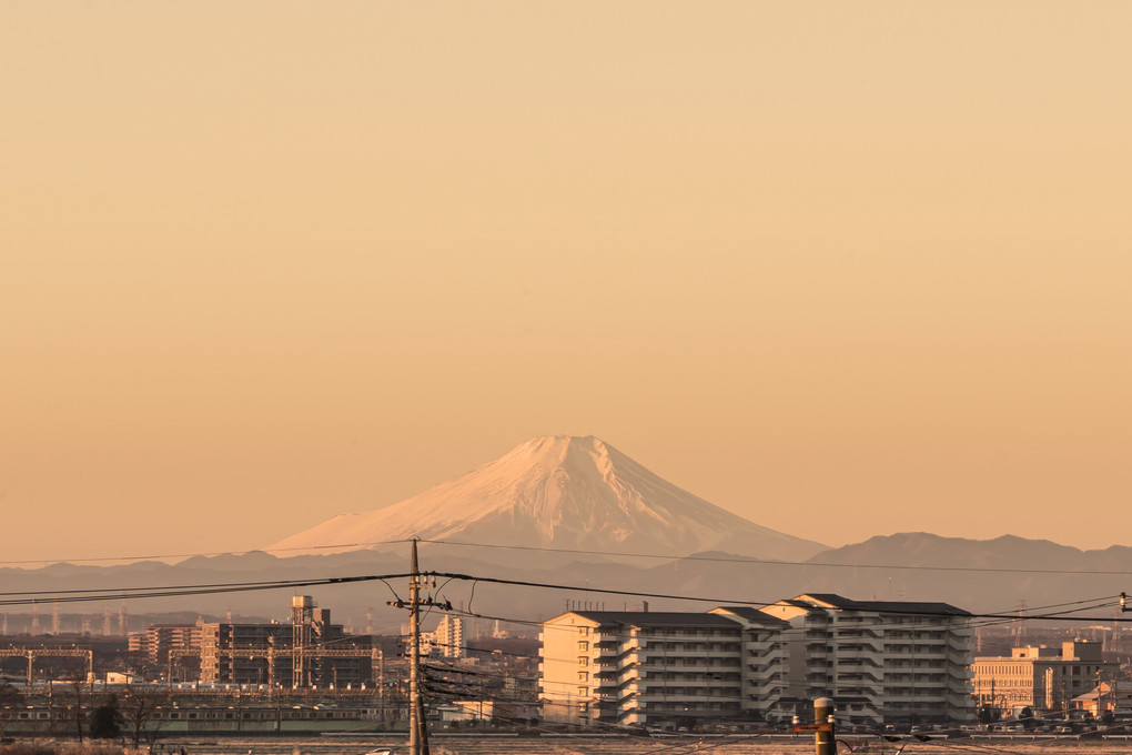 初日の出　初富士山