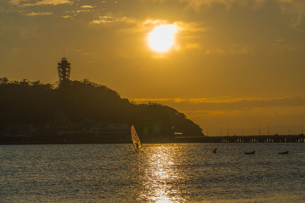 江ノ島の夕暮れ