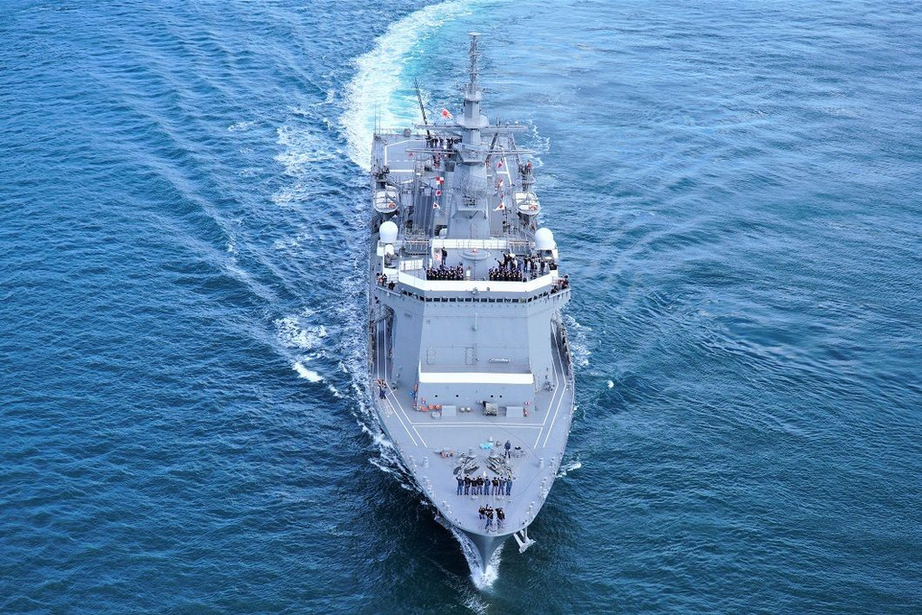 海上自衛隊 練習艦隊2020 掃海母艦MST463うらが ミリ活
