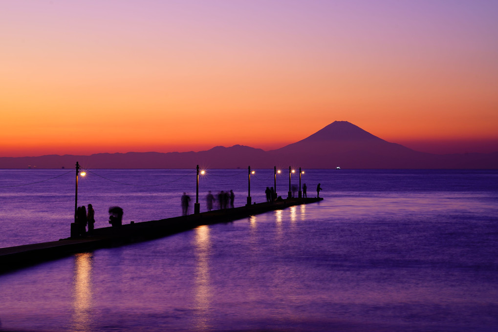 富士へ向かう桟橋