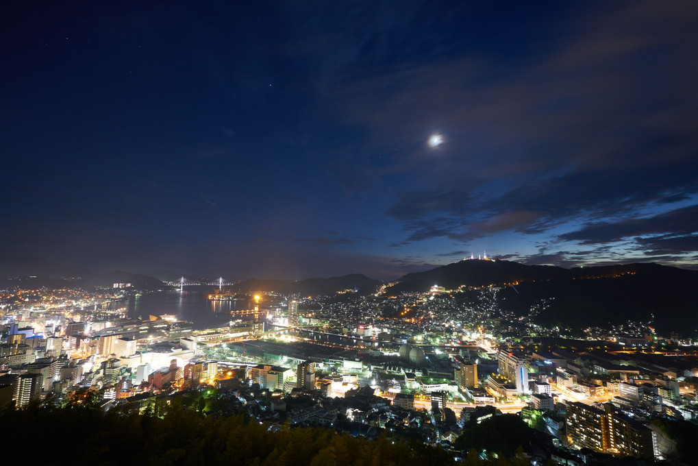 長崎は夜も綺麗だった。