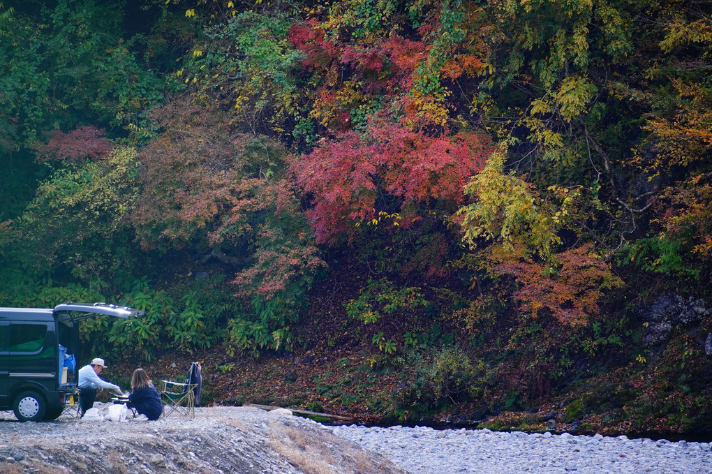 秋川渓谷の秋