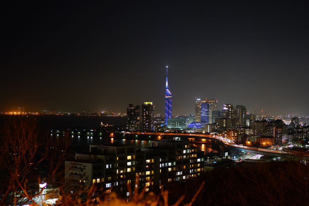 初の夜景撮影