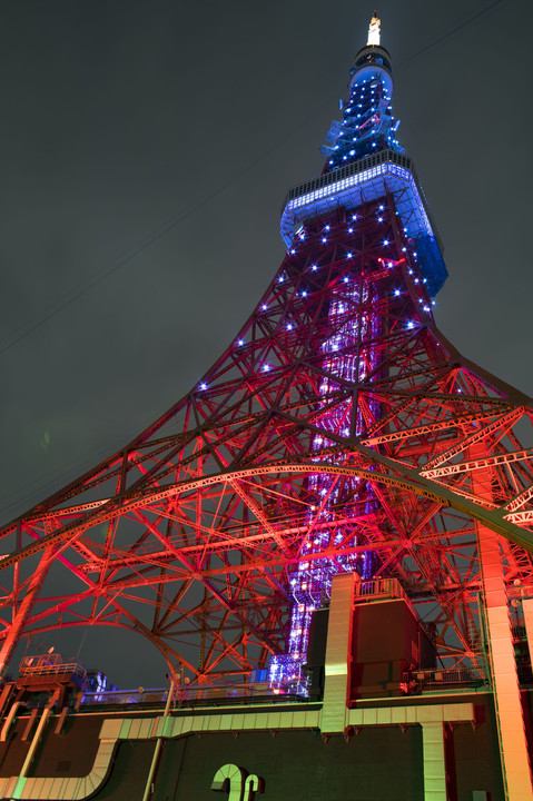 東京タワー　下から見るか、横から見るか