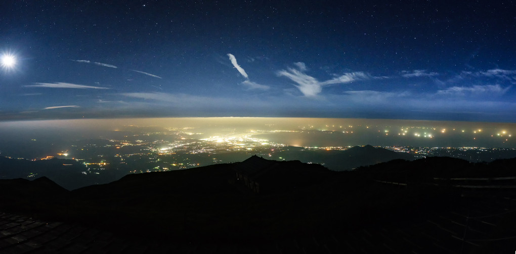 大山からの夜景