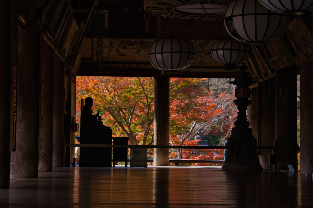 大和國 長谷寺の秋