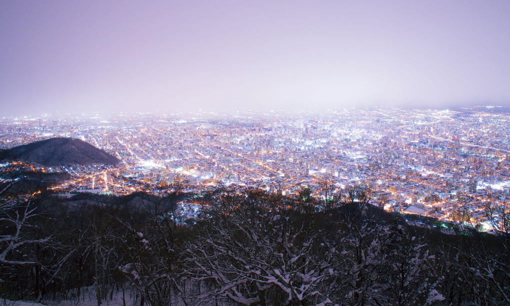 街の雪化粧