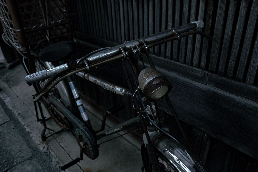 現役の古い自転車