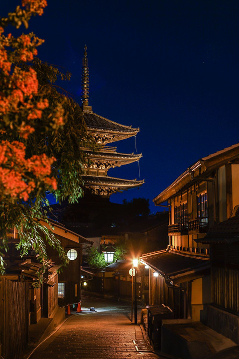 八坂の塔の夜景