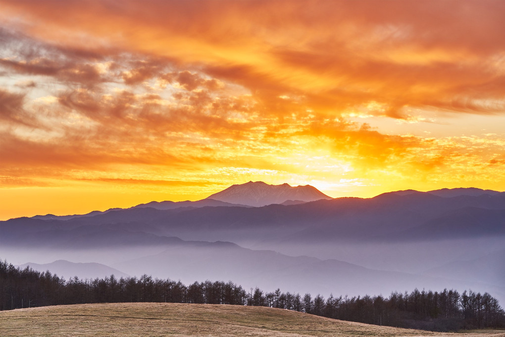 落日御嶽山