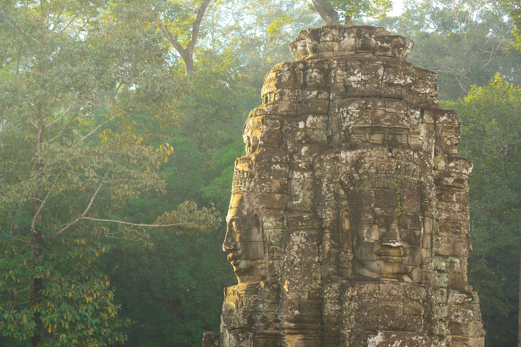 カンボジア　アンコールトム　バイヨン寺院　”密林の廃墟”