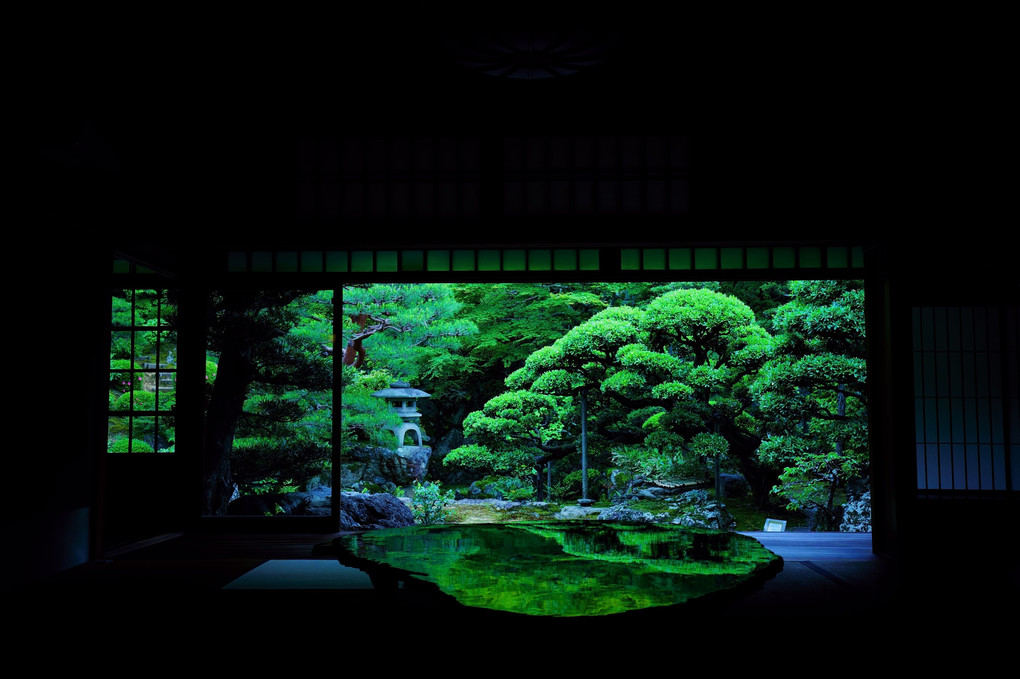 新緑の京都散策　旧邸御室