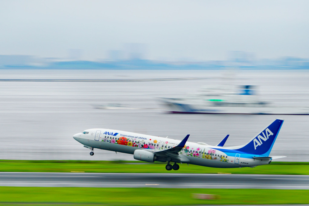 羽田空港　初めての流し撮り！