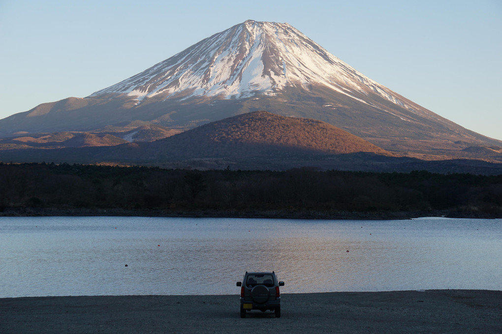 富士山と二人きり