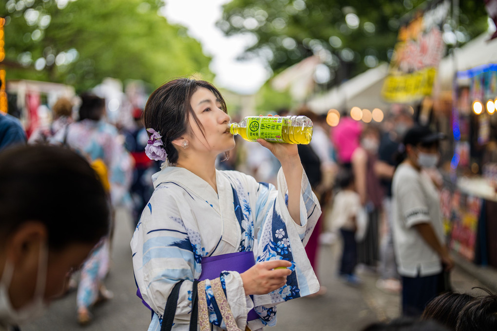 日本の夏祭り、日本のお茶