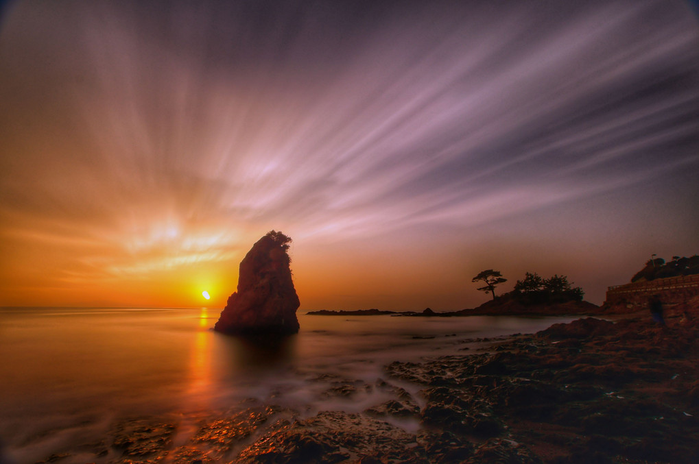 秋谷立石sunset