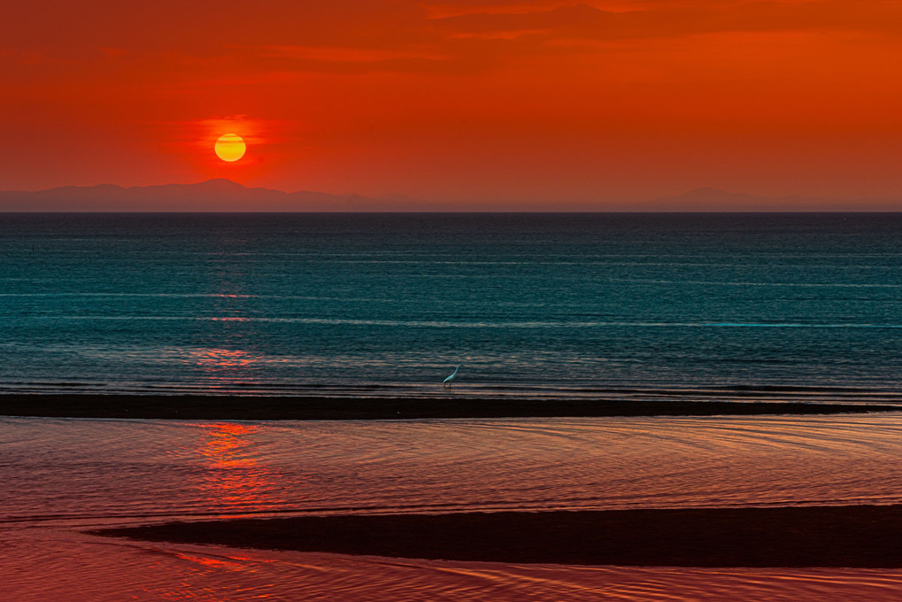 真玉海岸 夕陽
