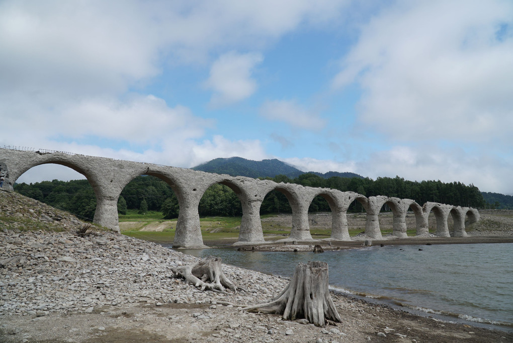 旧国鉄士幌線のアーチ橋