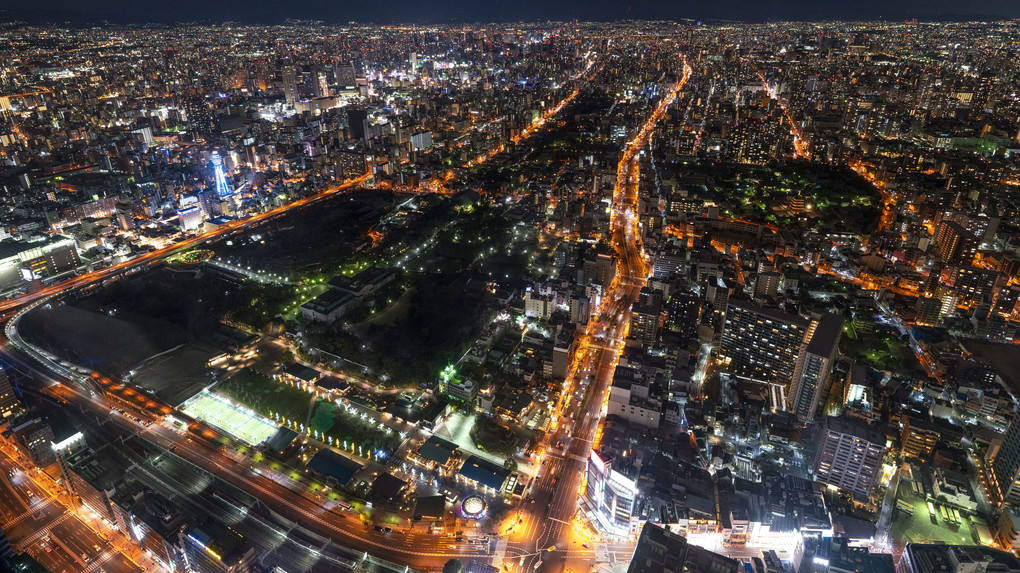 Osaka in the night