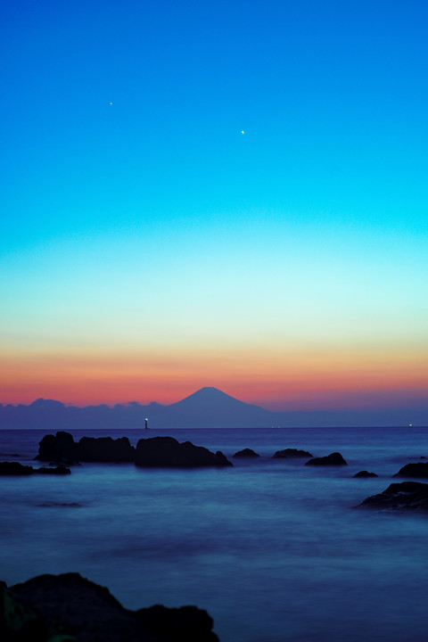 #Blue Moment#富士山
