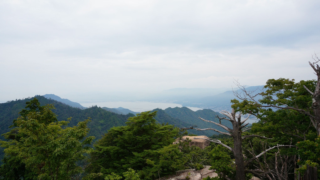 宮島、弥山山頂付近からの眺め