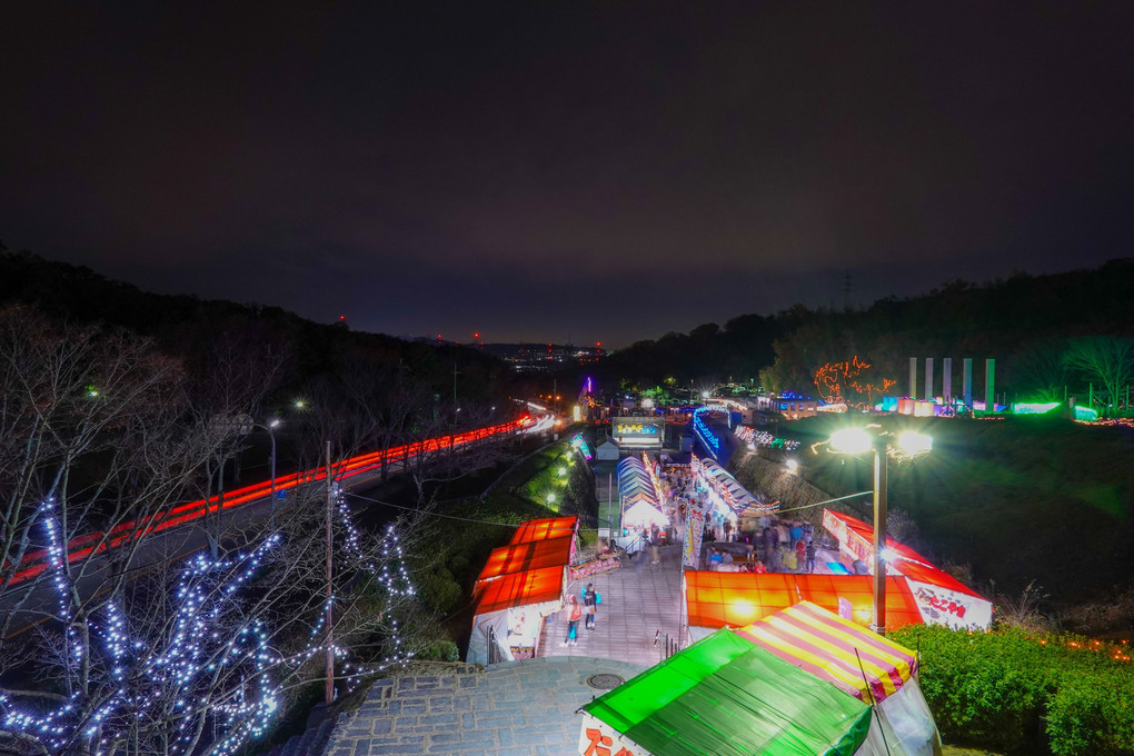 地元の電飾祭り