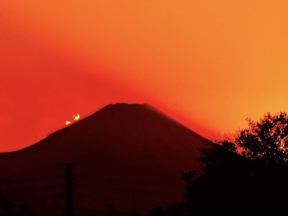 富士山残照！