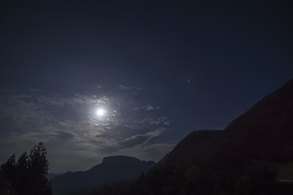 月の夜 -下仁田町内山峠-