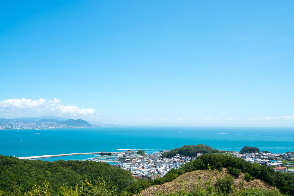 空の青と海の青が綺麗(∩´∀｀)∩@淡路島