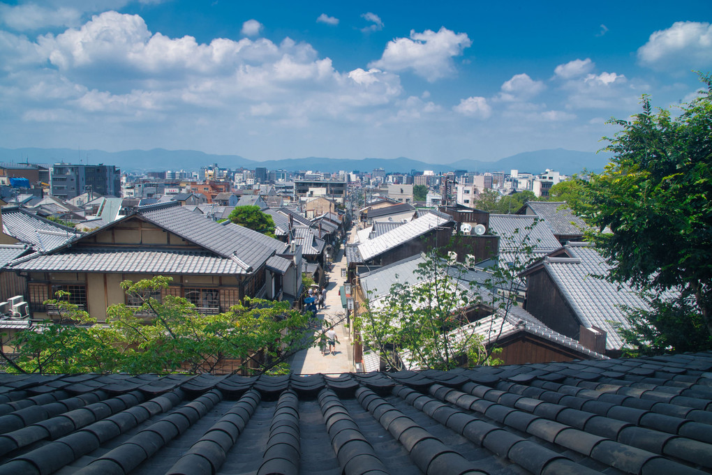 夏京都＠八坂の塔　二層目から見える景色