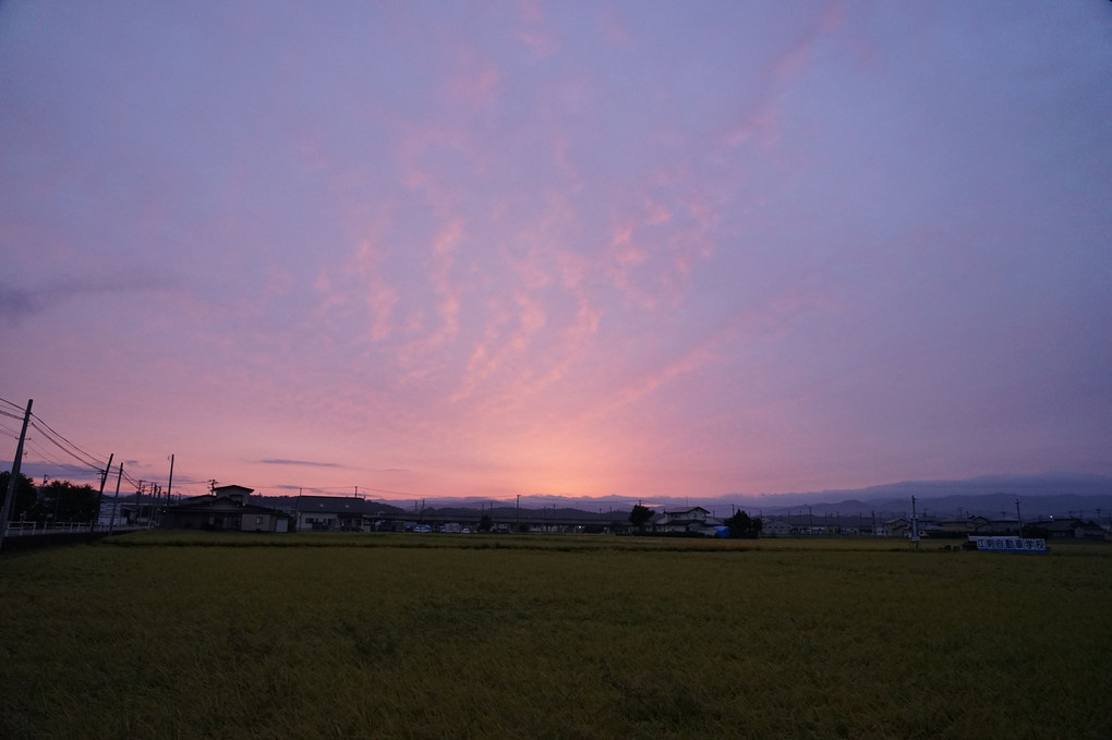 初めての朝焼け撮影