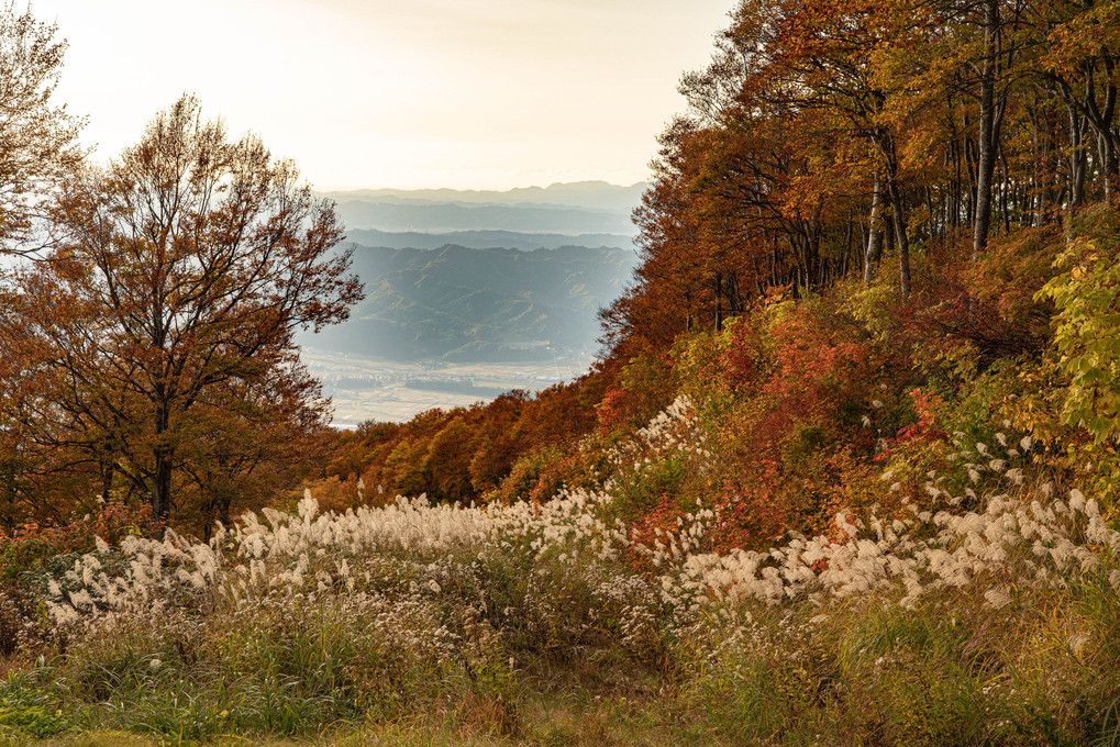 八海山からの秋の眺望