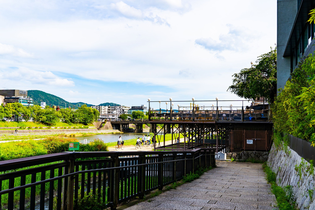 梅雨の合間の京都鴨川
