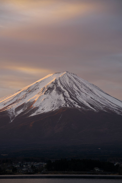 平成最後　朝焼けの富士山