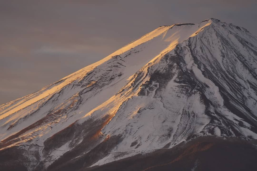 平成最後　朝焼けの富士山